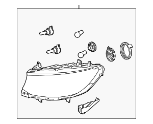 Headlamp Assembly – Left – Halogen – Mercedes-Benz (9109060400)